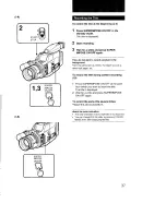 Предварительный просмотр 37 страницы Sony Handycam CCD-F73 Operating Instructions Manual