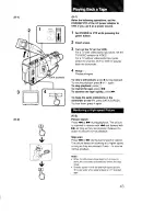 Предварительный просмотр 43 страницы Sony Handycam CCD-F73 Operating Instructions Manual