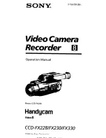 Preview for 1 page of Sony Handycam CCD-FX228 Operation Manual