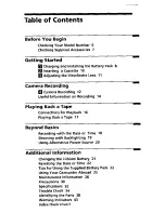 Preview for 5 page of Sony Handycam CCD-FX228 Operation Manual