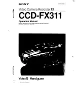 Sony Handycam CCD-FX311 Operation Manual preview