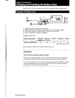 Предварительный просмотр 6 страницы Sony Handycam CCD-FX411 Operation Manual