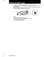 Предварительный просмотр 12 страницы Sony Handycam CCD-FX411 Operation Manual