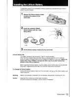 Предварительный просмотр 13 страницы Sony Handycam CCD-FX411 Operation Manual