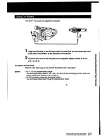 Preview for 23 page of Sony Handycam CCD-FX425 Operation Manual