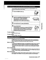 Preview for 27 page of Sony Handycam CCD-FX425 Operation Manual