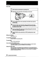 Preview for 38 page of Sony Handycam CCD-FX425 Operation Manual