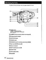 Preview for 44 page of Sony Handycam CCD-FX425 Operation Manual