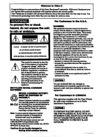 Preview for 2 page of Sony Handycam CCD-FX730V Operation Manual