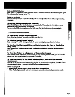 Preview for 15 page of Sony Handycam CCD-FX730V Operation Manual