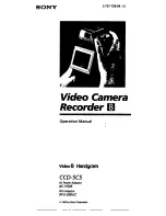 Sony Handycam CCD-SC5 Operation Manual preview