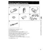 Preview for 5 page of Sony Handycam CCD-TR28 Operation Manual