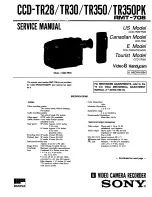 Sony Handycam CCD-TR28 Service Manual preview