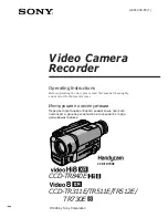 Preview for 1 page of Sony Handycam CCD-TR311E Operating Instructions Manual