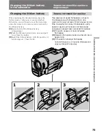 Preview for 73 page of Sony Handycam CCD-TR311E Operating Instructions Manual