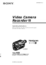 Sony Handycam CCD-TR317 Operating Instructions Manual preview