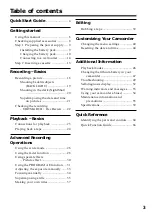 Preview for 3 page of Sony Handycam CCD-TR317 Operating Instructions Manual