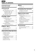 Preview for 3 page of Sony Handycam CCD-TR317E Operating Instructions Manual