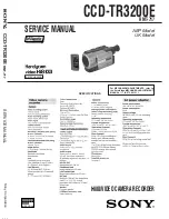 Preview for 1 page of Sony Handycam CCD-TR3200E Service Manual