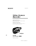 Sony Handycam CCD-TR3300 Operating Instructions Manual preview