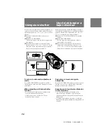 Предварительный просмотр 72 страницы Sony Handycam CCD-TR3300 Operating Instructions Manual