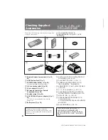 Preview for 6 page of Sony Handycam CCD-TR401E Operating Instructions Manual