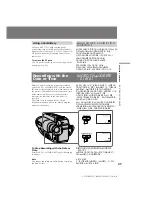 Preview for 27 page of Sony Handycam CCD-TR401E Operating Instructions Manual