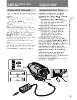 Preview for 9 page of Sony Handycam CCD-TR411E Operating Instructions Manual