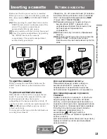 Preview for 13 page of Sony Handycam CCD-TR411E Operating Instructions Manual