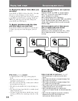 Preview for 30 page of Sony Handycam CCD-TR411E Operating Instructions Manual