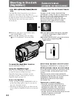 Preview for 44 page of Sony Handycam CCD-TR411E Operating Instructions Manual