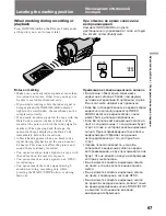 Preview for 67 page of Sony Handycam CCD-TR411E Operating Instructions Manual