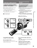 Preview for 69 page of Sony Handycam CCD-TR411E Operating Instructions Manual