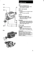 Preview for 5 page of Sony Handycam CCD-TR45E Operating Instructions Manual