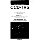 Preview for 1 page of Sony Handycam CCD-TR5 Operating Instructions Manual