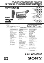 Sony Handycam CCD-TR501E Service Manual preview