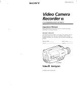 Preview for 1 page of Sony Handycam CCD-TR514 Operation Manual