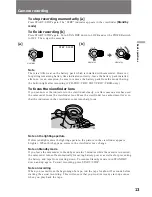 Preview for 13 page of Sony Handycam CCD-TR57 Operating Instructions Manual