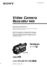 Sony Handycam CCD-TR648E Operating Instructions Manual предпросмотр