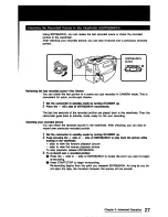 Preview for 27 page of Sony Handycam CCD-TR71 Operation Manual