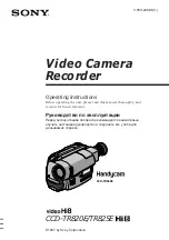 Preview for 2 page of Sony Handycam CCD-TR820E Operating Instructions Manual