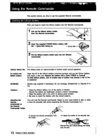 Preview for 18 page of Sony Handycam CCD-TR9 Operation Manual