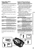 Preview for 45 page of Sony Handycam CCD-TR913E Operating Instructions Manual