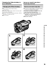 Preview for 79 page of Sony Handycam CCD-TR913E Operating Instructions Manual