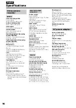 Preview for 96 page of Sony Handycam CCD-TR913E Operating Instructions Manual