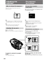 Preview for 44 page of Sony Handycam CCD-TR920E Operating Instructions Manual