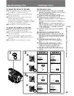 Preview for 47 page of Sony Handycam CCD-TR920E Operating Instructions Manual