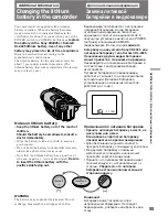 Preview for 55 page of Sony Handycam CCD-TR920E Operating Instructions Manual