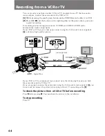 Preview for 44 page of Sony Handycam CCD-TR930 Operating Instructions Manual