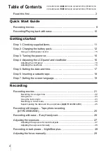 Preview for 4 page of Sony Handycam CCD-TRV228E Operation Manual